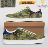 Personalized Australian Solider Walk By Faith God Leather Shoes QTHC0404