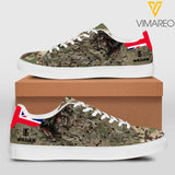 Personalized U.K Solider Walk By Faith God Leather Shoes QTHC0404