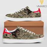 Personalized U.K Solider Walk By Faith God Leather Shoes QTHC0404