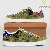 Personalized Australian Solider Walk By Faith God Leather Shoes QTHC0404