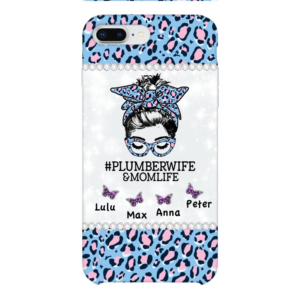 Personalized Plumberwife & Momlife Phone Case Printed 22APR-HC01