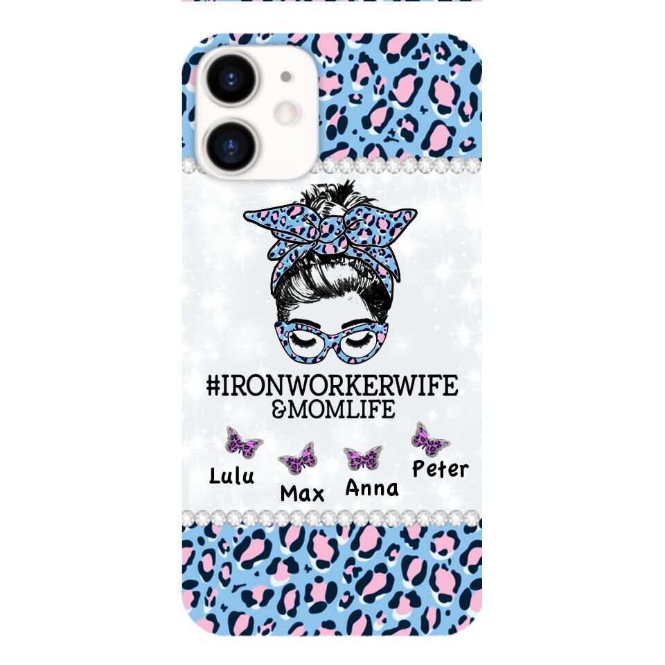 Personalized Ironworkerwife & Momlife Phone Case Printed 22APR-HC01