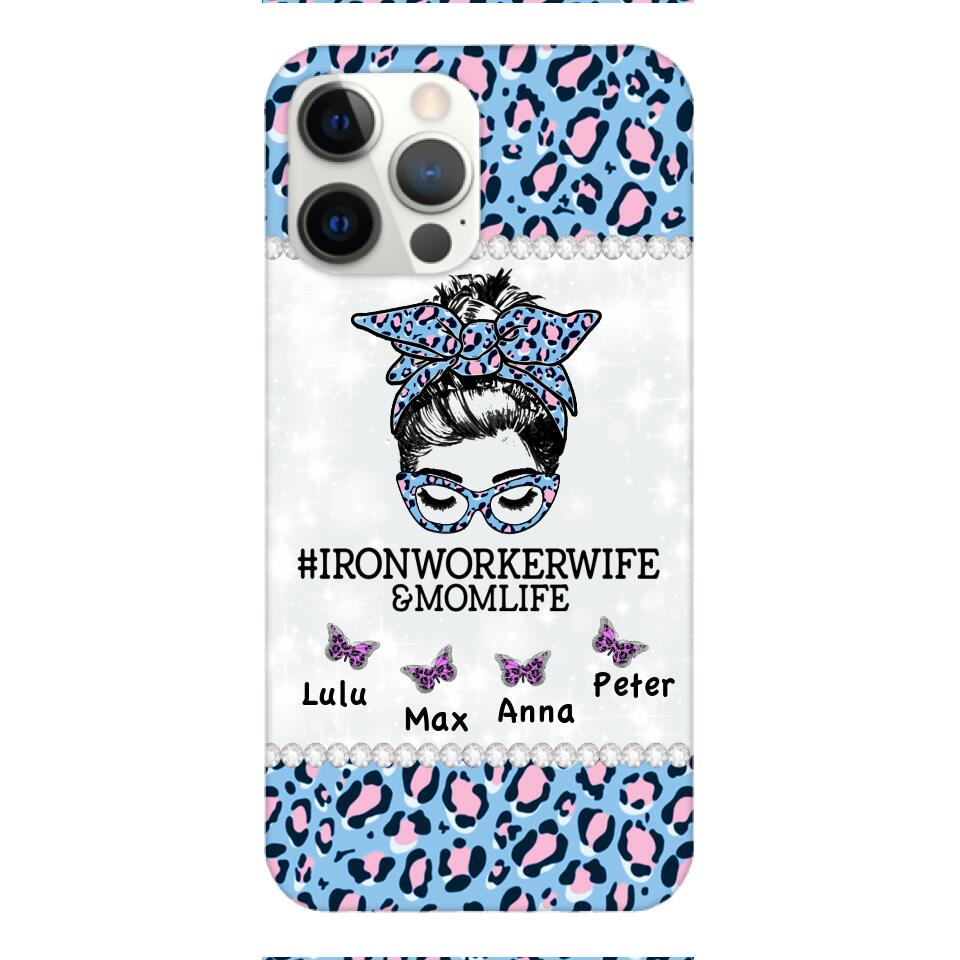 Personalized Ironworkerwife & Momlife Phone Case Printed 22APR-HC01