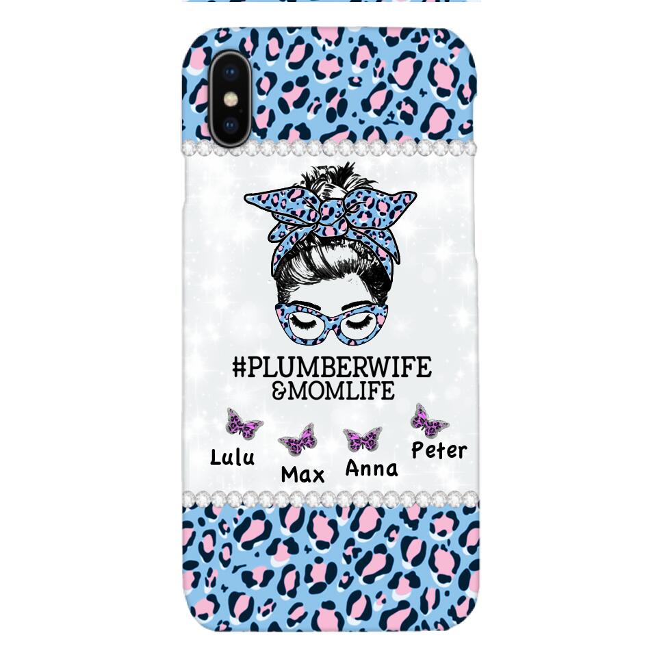 Personalized Plumberwife & Momlife Phone Case Printed 22APR-HC01