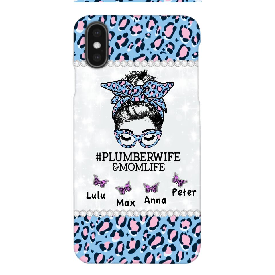 Personalized Plumberwife & Momlife Phone Case Printed 22APR-HC01
