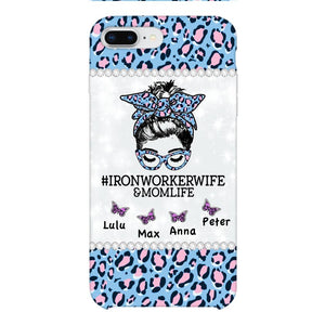 Personalized Ironworkerwife & Momlife Phone Case Printed 22APR-HC01