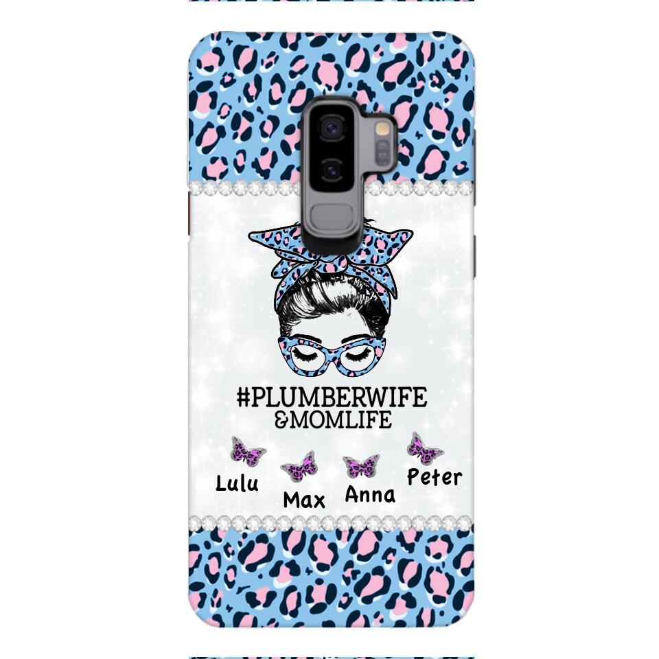 Personalized Plumberwife & Momlife Phone Case Printed 22APR-HC01