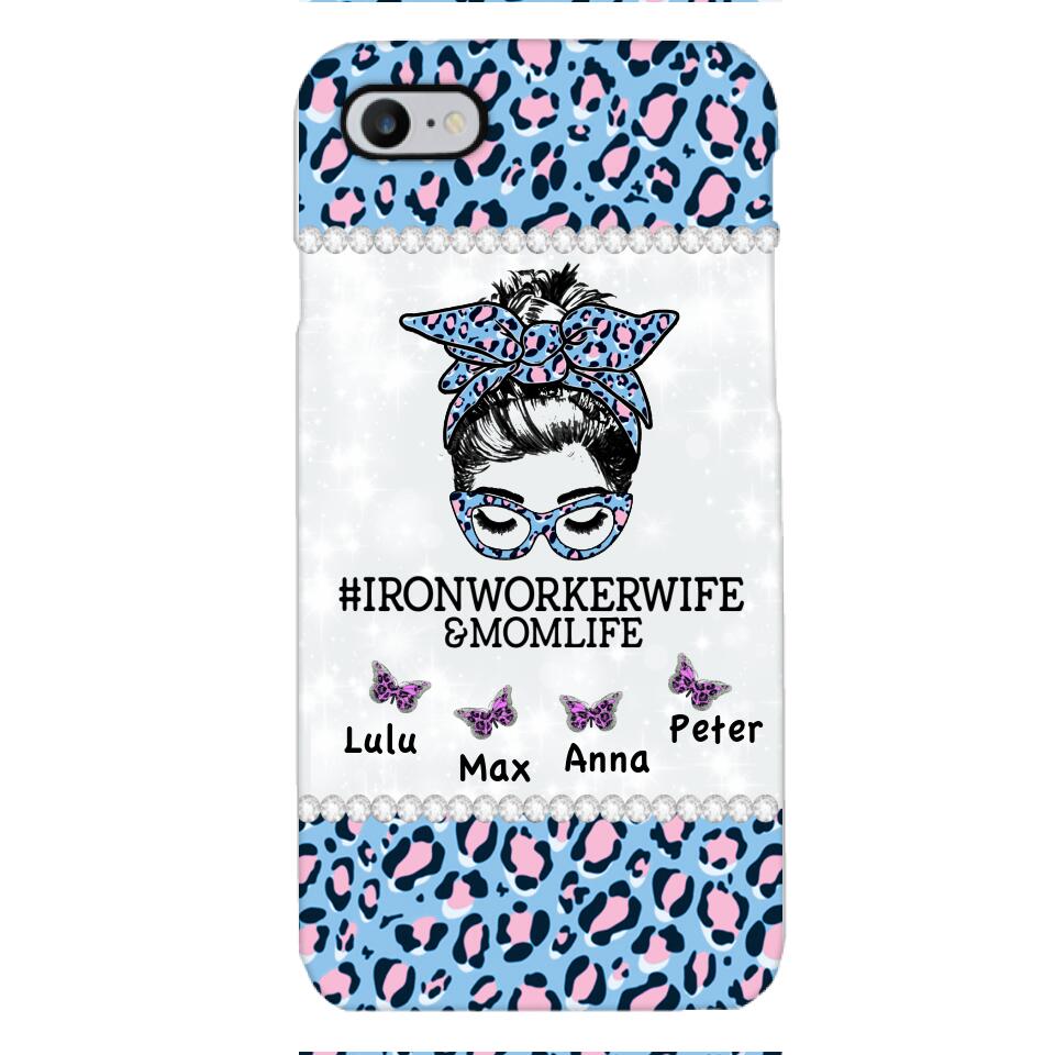 Personalized Ironworkerwife & Momlife Phone Case Printed 22APR-HC01