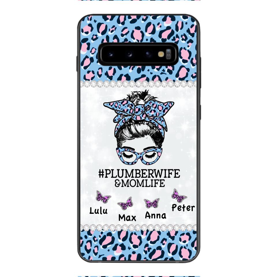 Personalized Plumberwife & Momlife Phone Case Printed 22APR-HC01