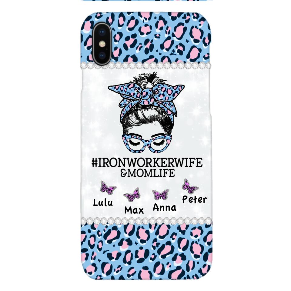Personalized Ironworkerwife & Momlife Phone Case Printed 22APR-HC01