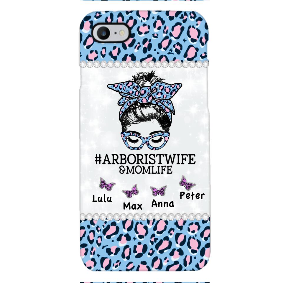Personalized Arboristwife & Momlife Phone Case Printed 22APR-HC01
