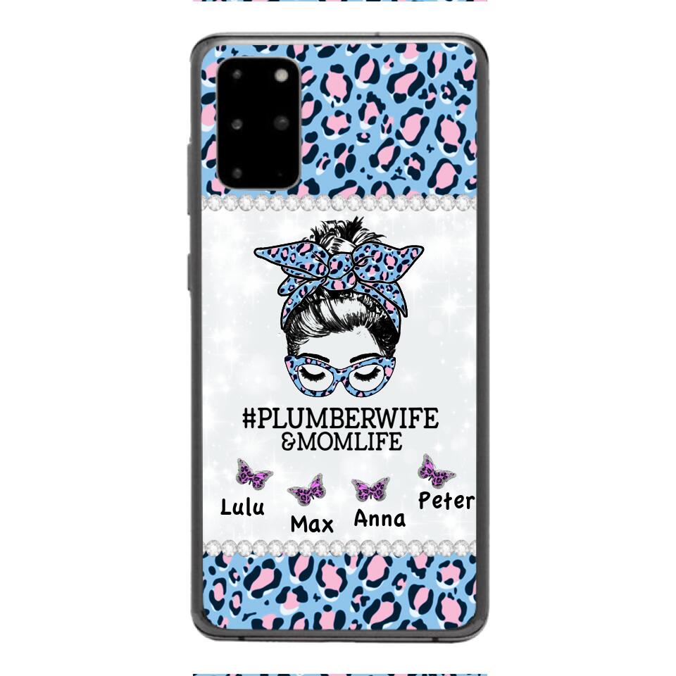 Personalized Plumberwife & Momlife Phone Case Printed 22APR-HC01