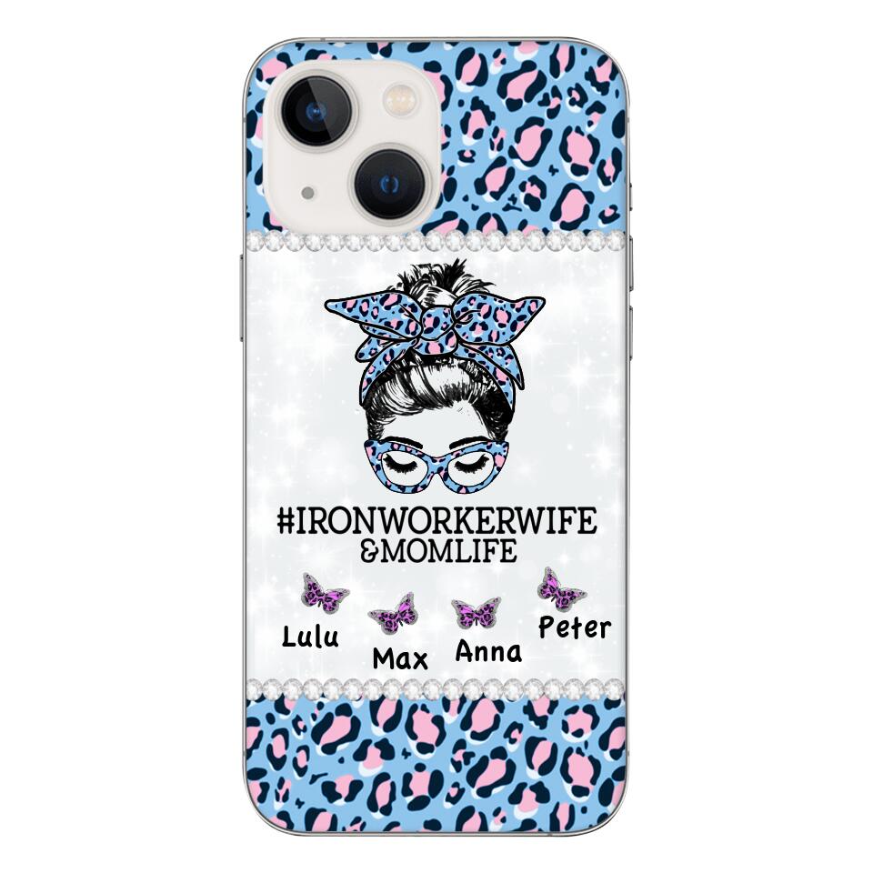 Personalized Ironworkerwife & Momlife Phone Case Printed 22APR-HC01