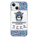 Personalized Ironworkerwife & Momlife Phone Case Printed 22APR-HC01