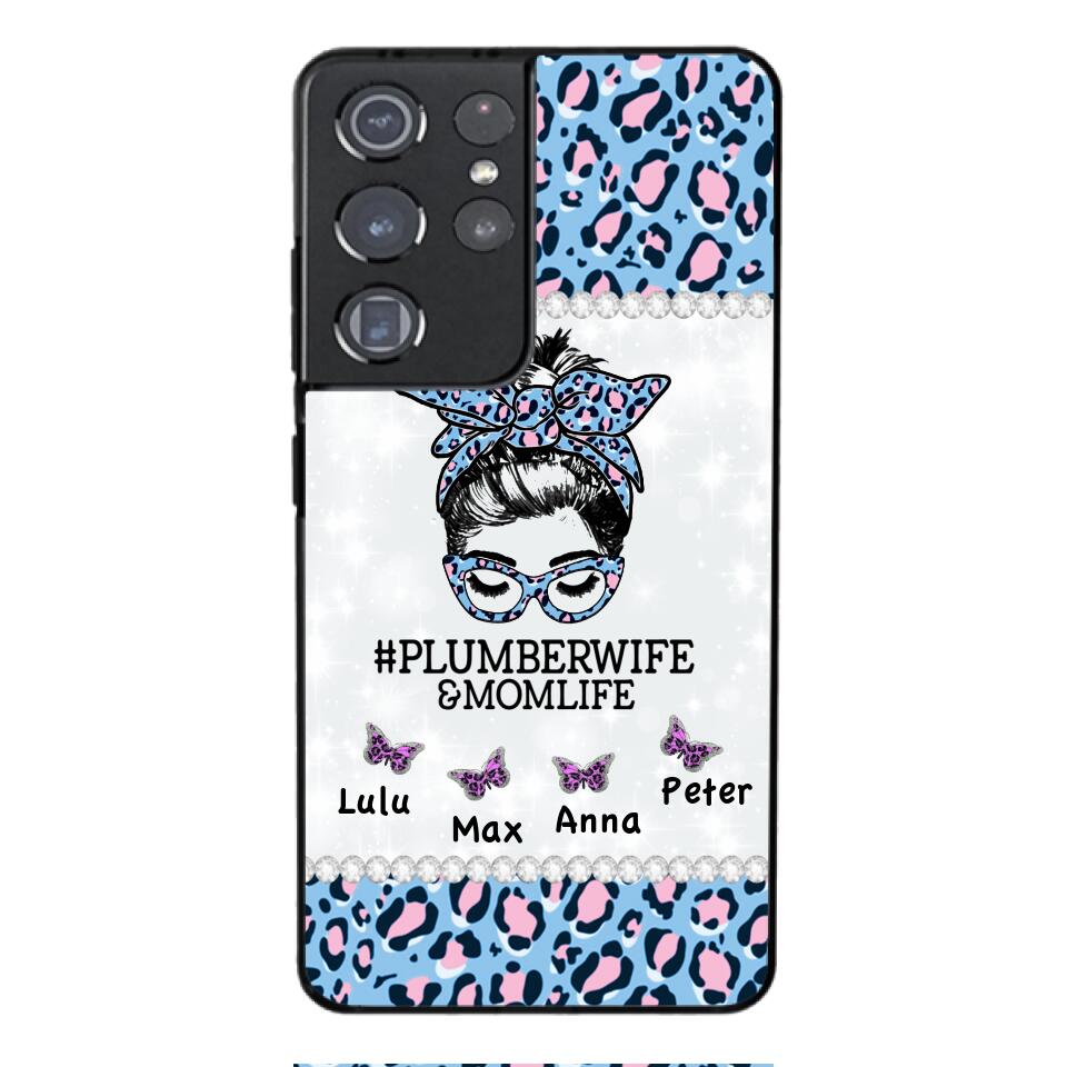 Personalized Plumberwife & Momlife Phone Case Printed 22APR-HC01