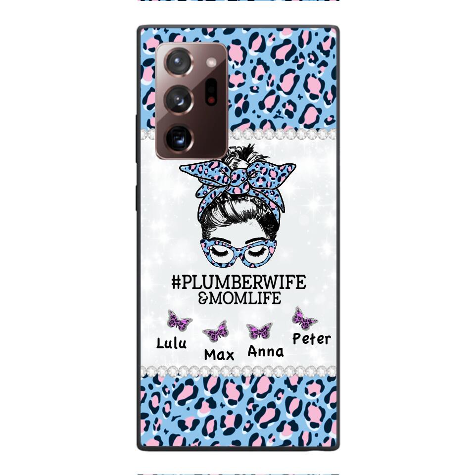 Personalized Plumberwife & Momlife Phone Case Printed 22APR-HC01