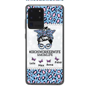 Personalized Ironworkerwife & Momlife Phone Case Printed 22APR-HC01