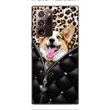PERSONALIZED DOG LOVER LEOPARD PHONECASE QTTN0504