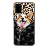 PERSONALIZED DOG LOVER LEOPARD PHONECASE QTTN0504