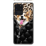 PERSONALIZED DOG LOVER LEOPARD PHONECASE QTTN0504