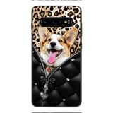 PERSONALIZED DOG LOVER LEOPARD PHONECASE QTTN0504