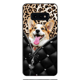 PERSONALIZED DOG LOVER LEOPARD PHONECASE QTTN0504