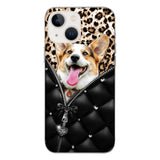 PERSONALIZED DOG LOVER LEOPARD PHONECASE QTTN0504