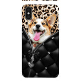 PERSONALIZED DOG LOVER LEOPARD PHONECASE QTTN0504