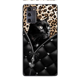PERSONALIZED CAT LOVER LEOPARD PHONECASE QTTN0504