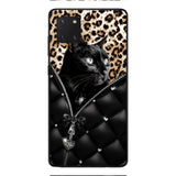 PERSONALIZED CAT LOVER LEOPARD PHONECASE QTTN0504