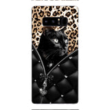 PERSONALIZED CAT LOVER LEOPARD PHONECASE QTTN0504