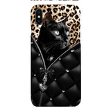 PERSONALIZED CAT LOVER LEOPARD PHONECASE QTTN0504