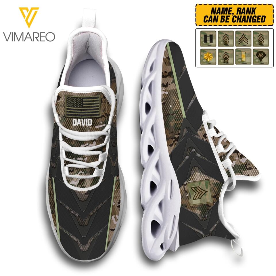 DH Personalized U.S Soldier Max Soul Shoes Printed DT5422