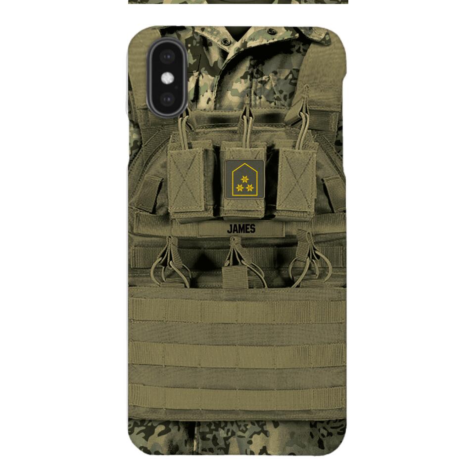 Personalized Austrian Soldier Phone Case Printed 22APR-DT05