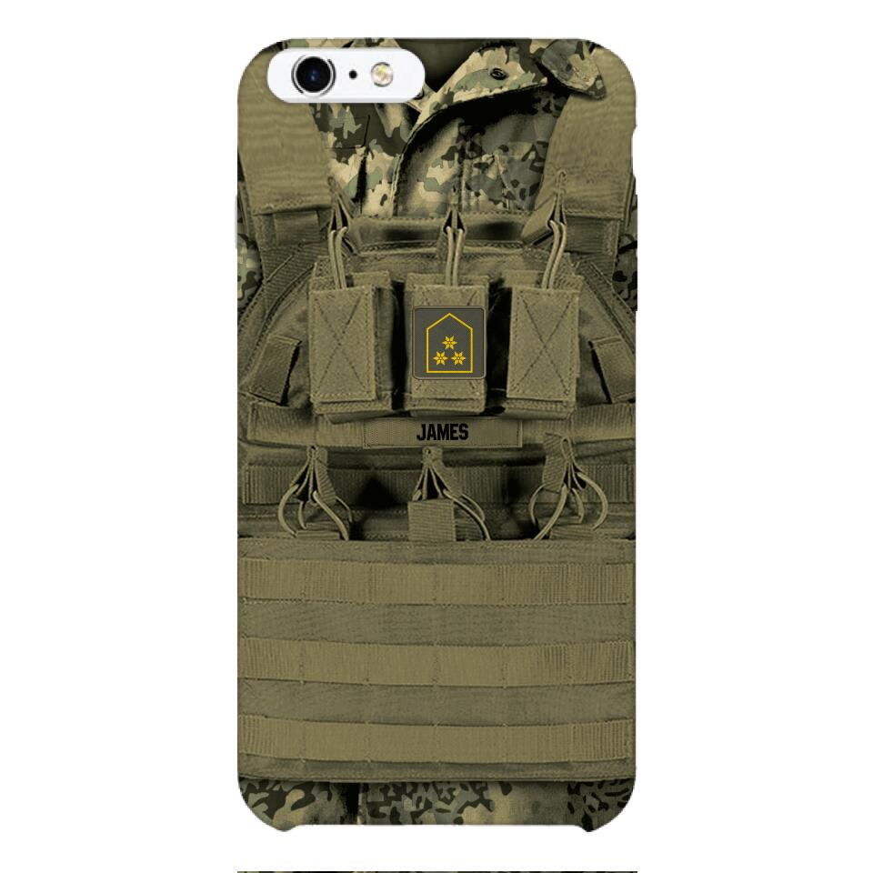 Personalized Austrian Soldier Phone Case Printed 22APR-DT05