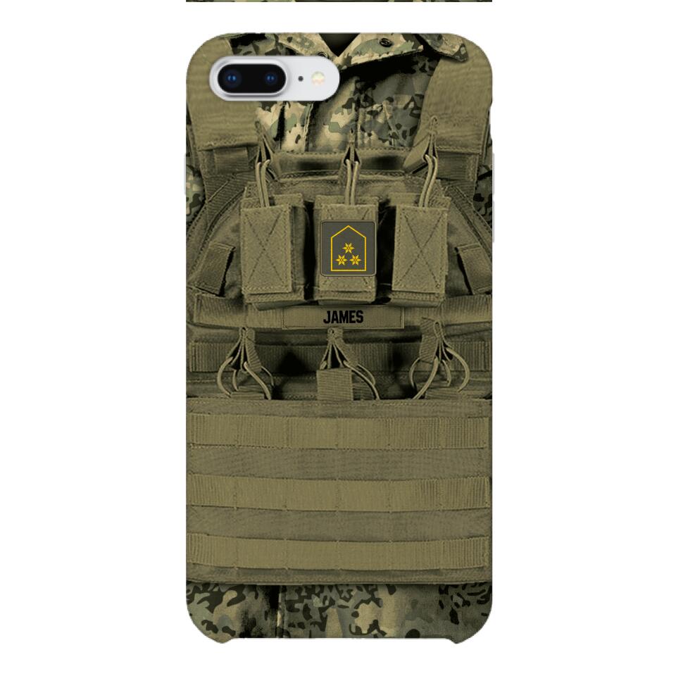 Personalized Austrian Soldier Phone Case Printed 22APR-DT05