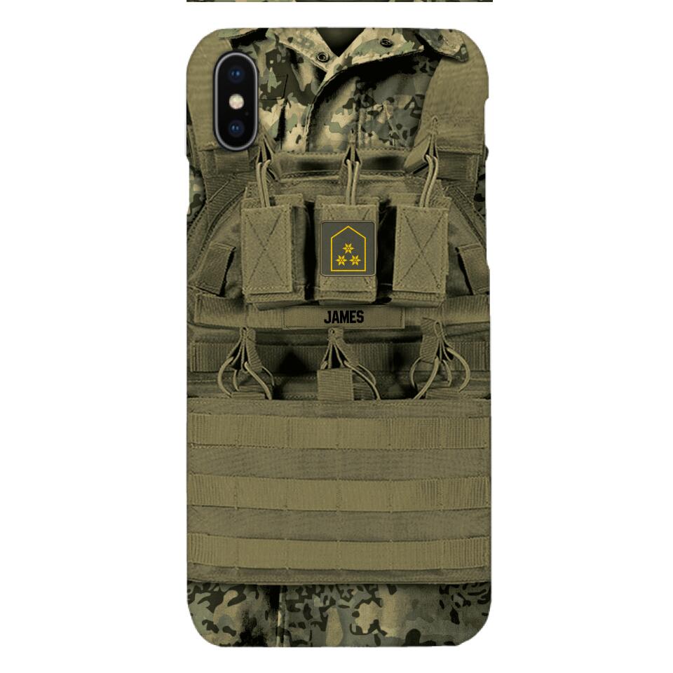 Personalized Austrian Soldier Phone Case Printed 22APR-DT05