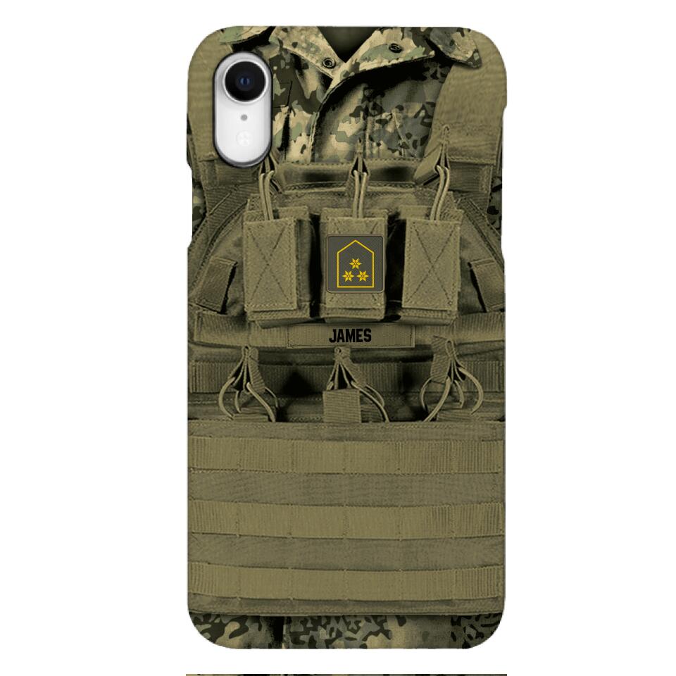 Personalized Austrian Soldier Phone Case Printed 22APR-DT05