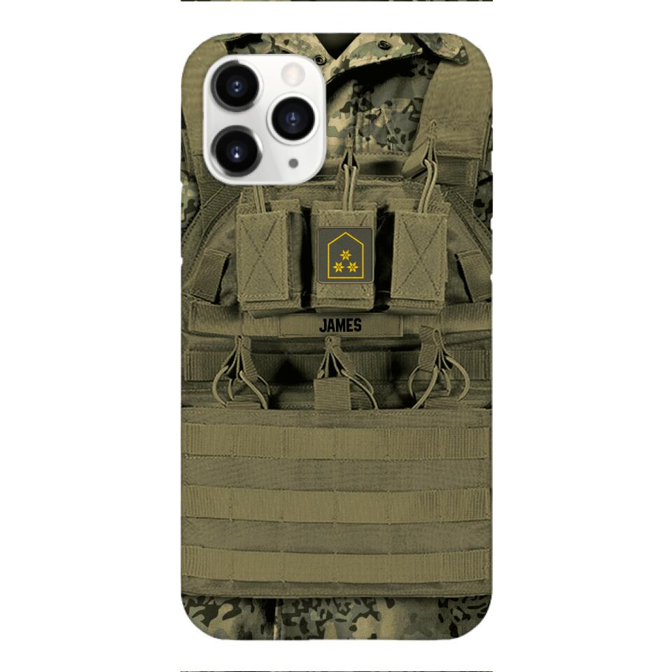 Personalized Austrian Soldier Phone Case Printed 22APR-DT05