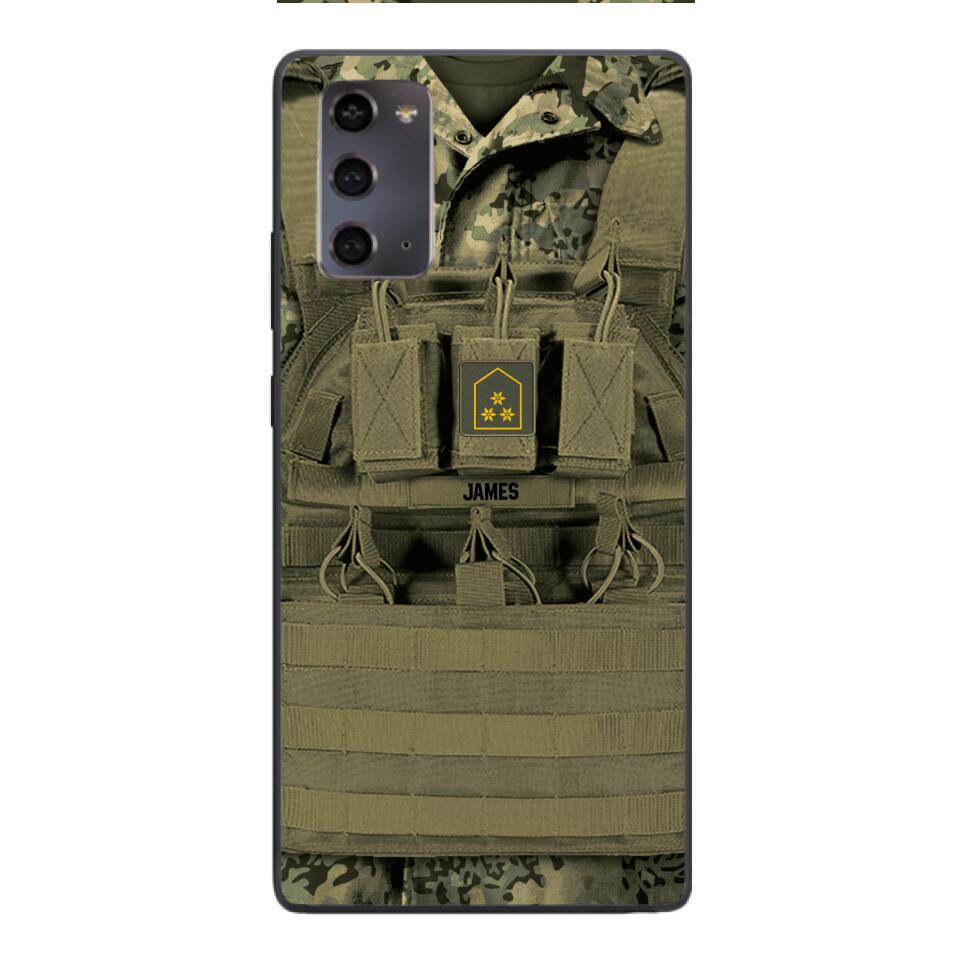 Personalized Austrian Soldier Phone Case Printed 22APR-DT05