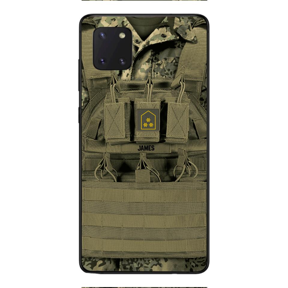 Personalized Austrian Soldier Phone Case Printed 22APR-DT05