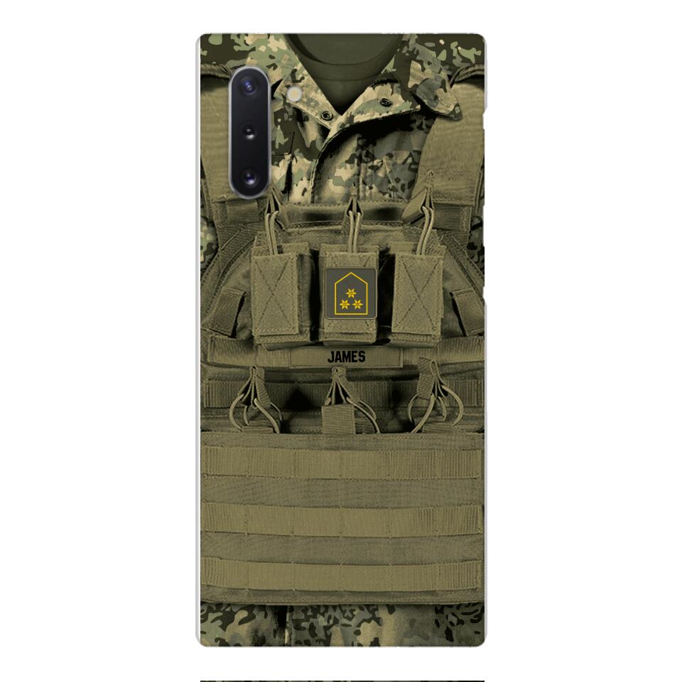 Personalized Austrian Soldier Phone Case Printed 22APR-DT05