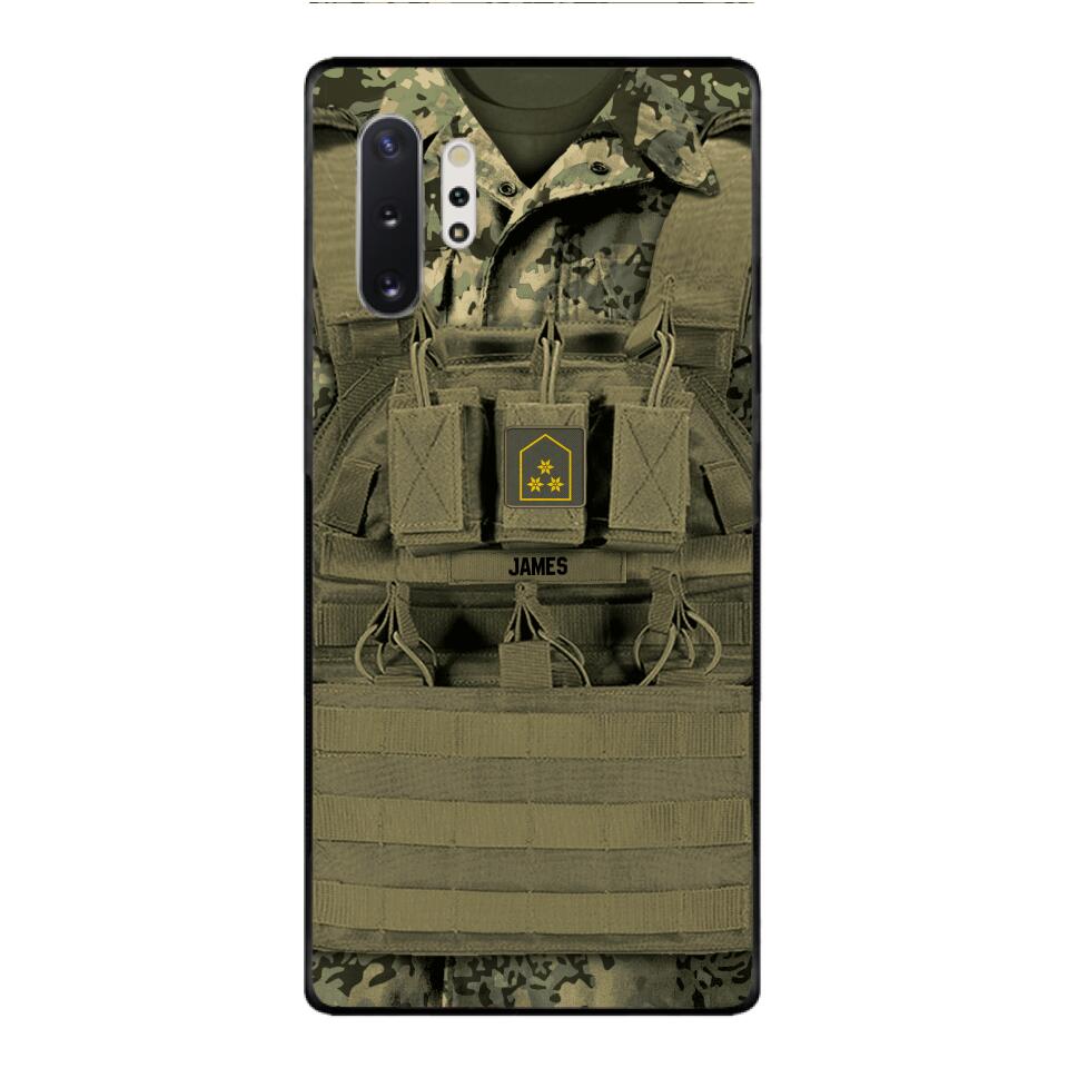 Personalized Austrian Soldier Phone Case Printed 22APR-DT05