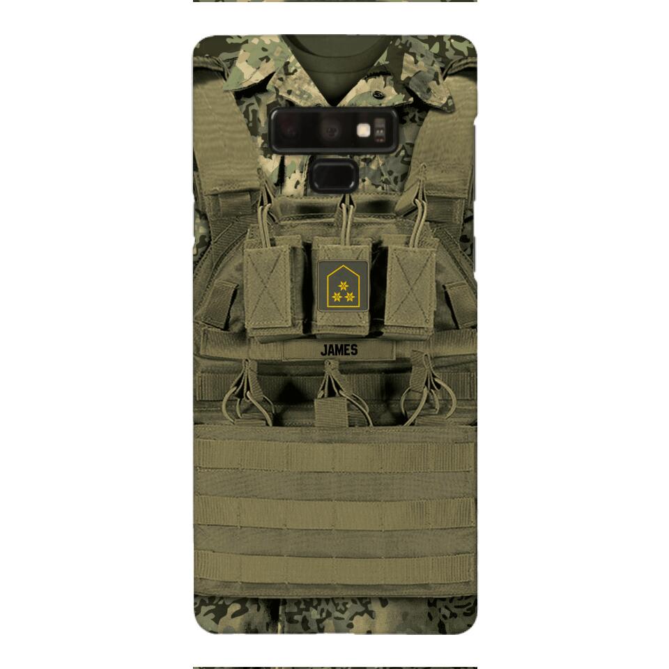 Personalized Austrian Soldier Phone Case Printed 22APR-DT05