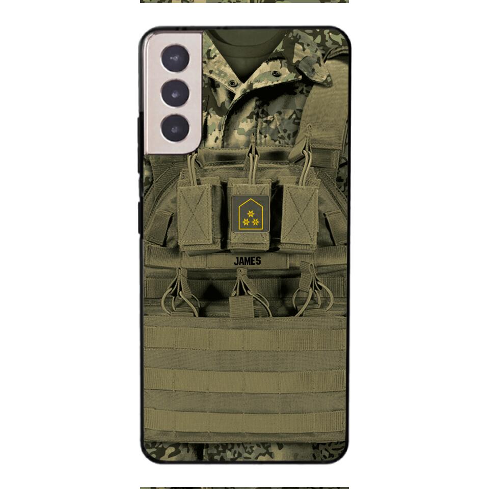 Personalized Austrian Soldier Phone Case Printed 22APR-DT05