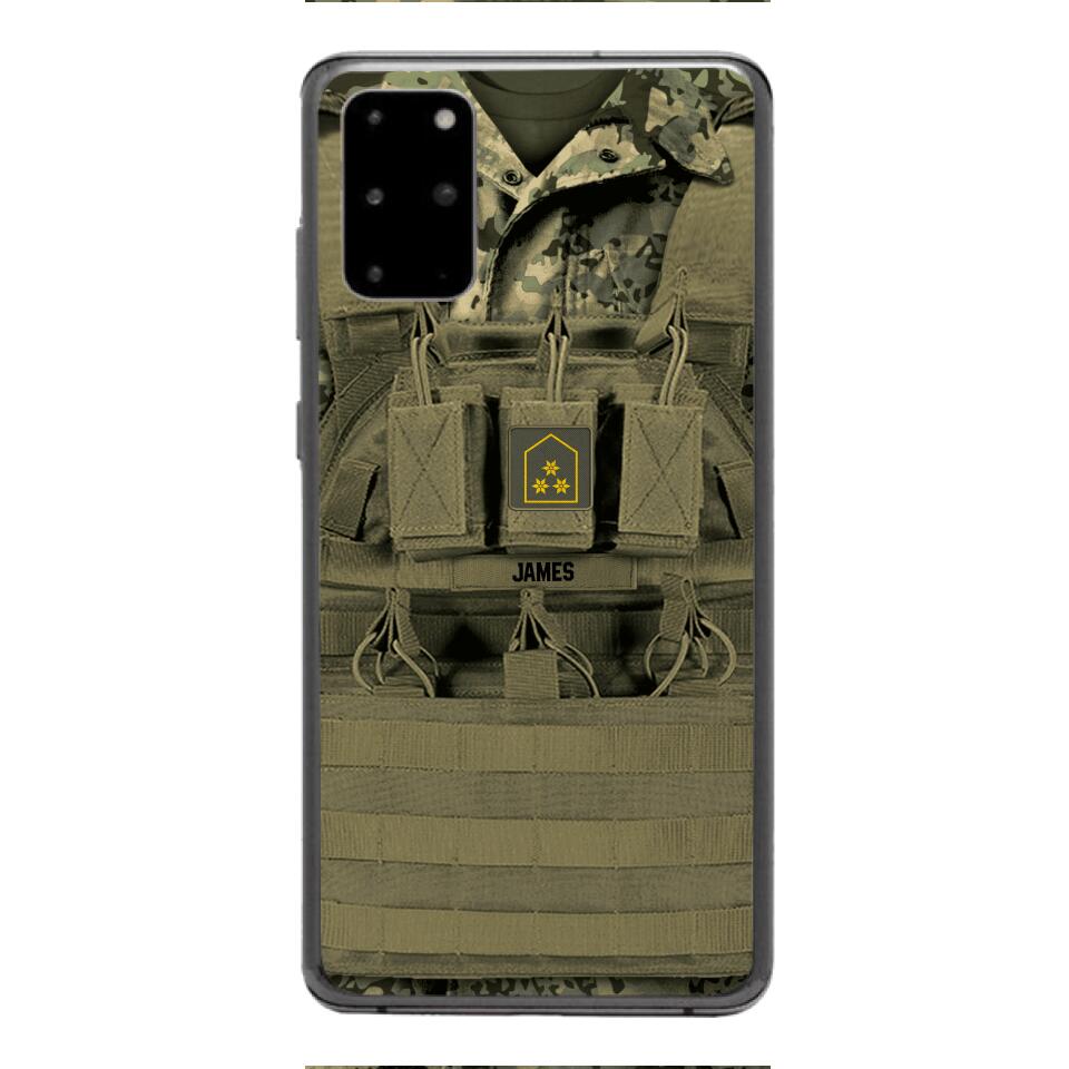 Personalized Austrian Soldier Phone Case Printed 22APR-DT05