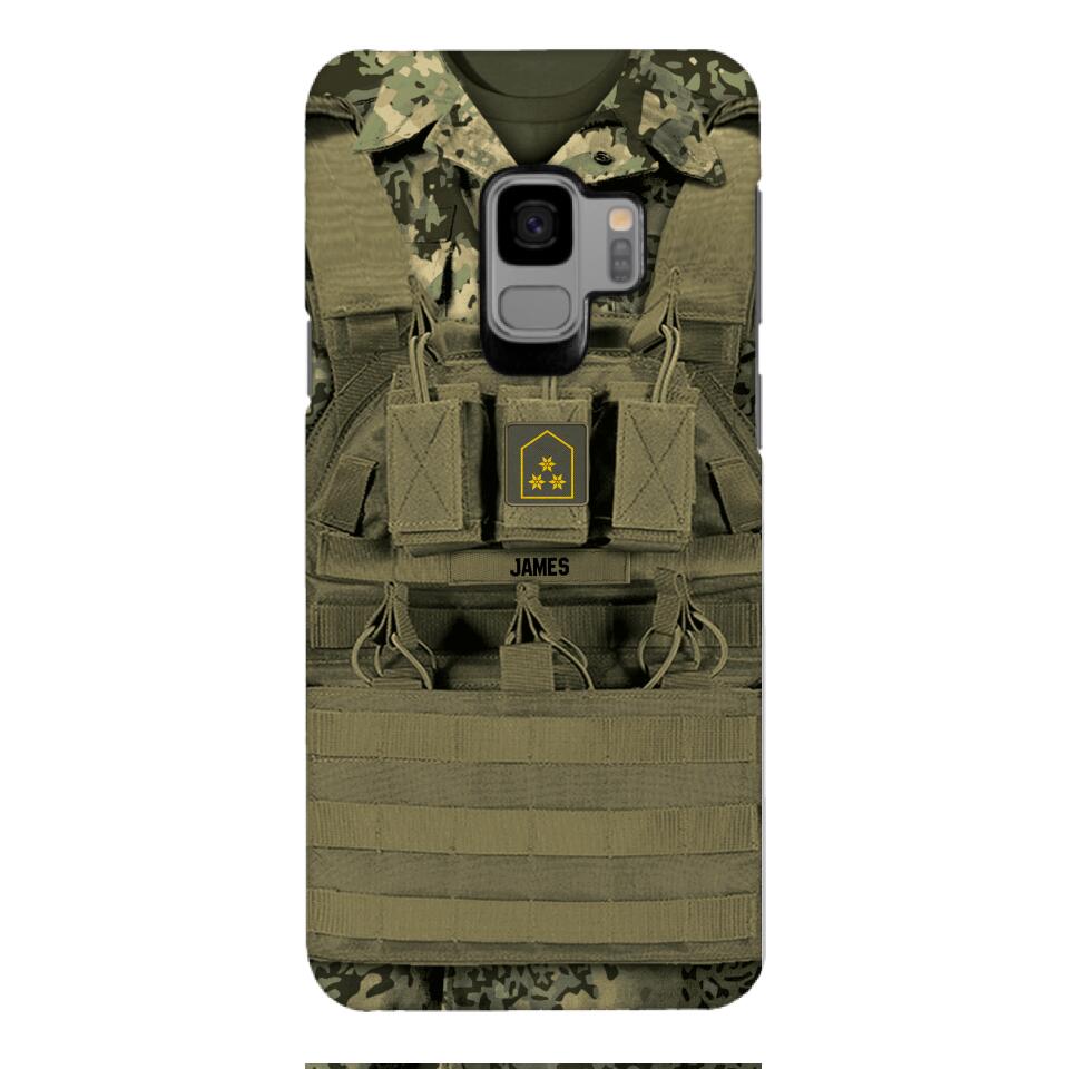 Personalized Austrian Soldier Phone Case Printed 22APR-DT05