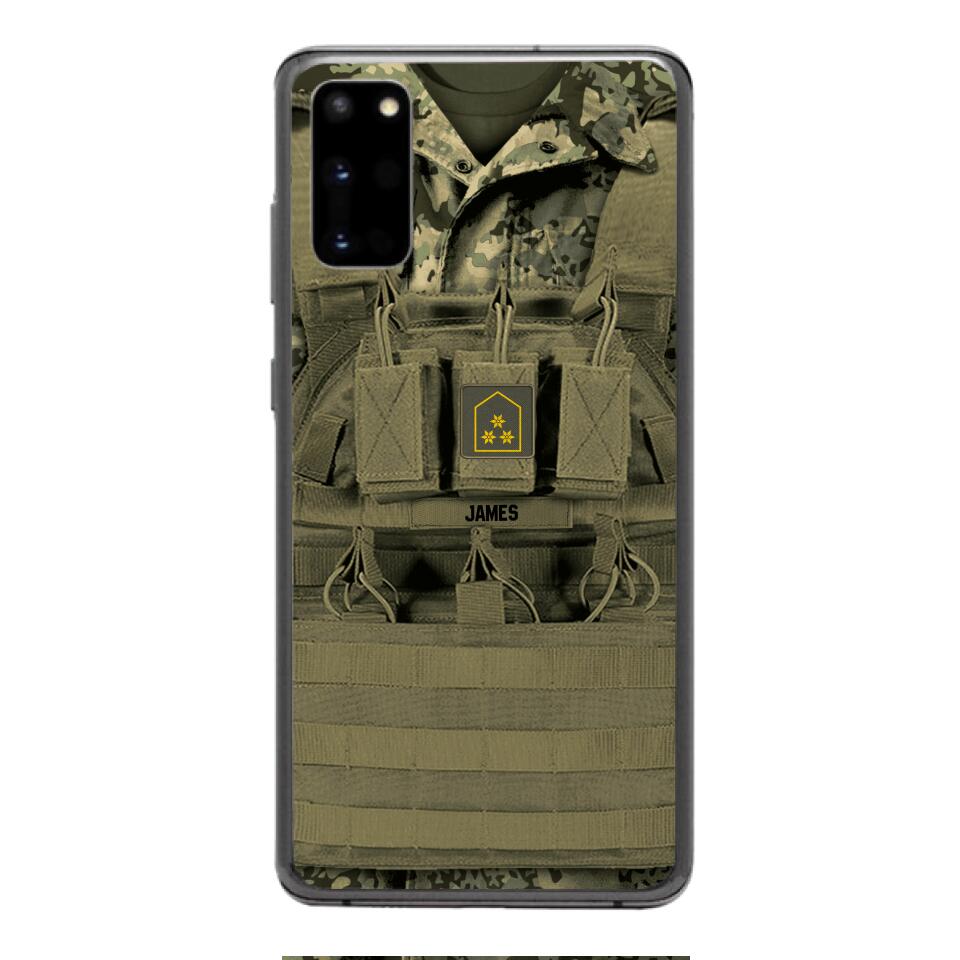 Personalized Austrian Soldier Phone Case Printed 22APR-DT05