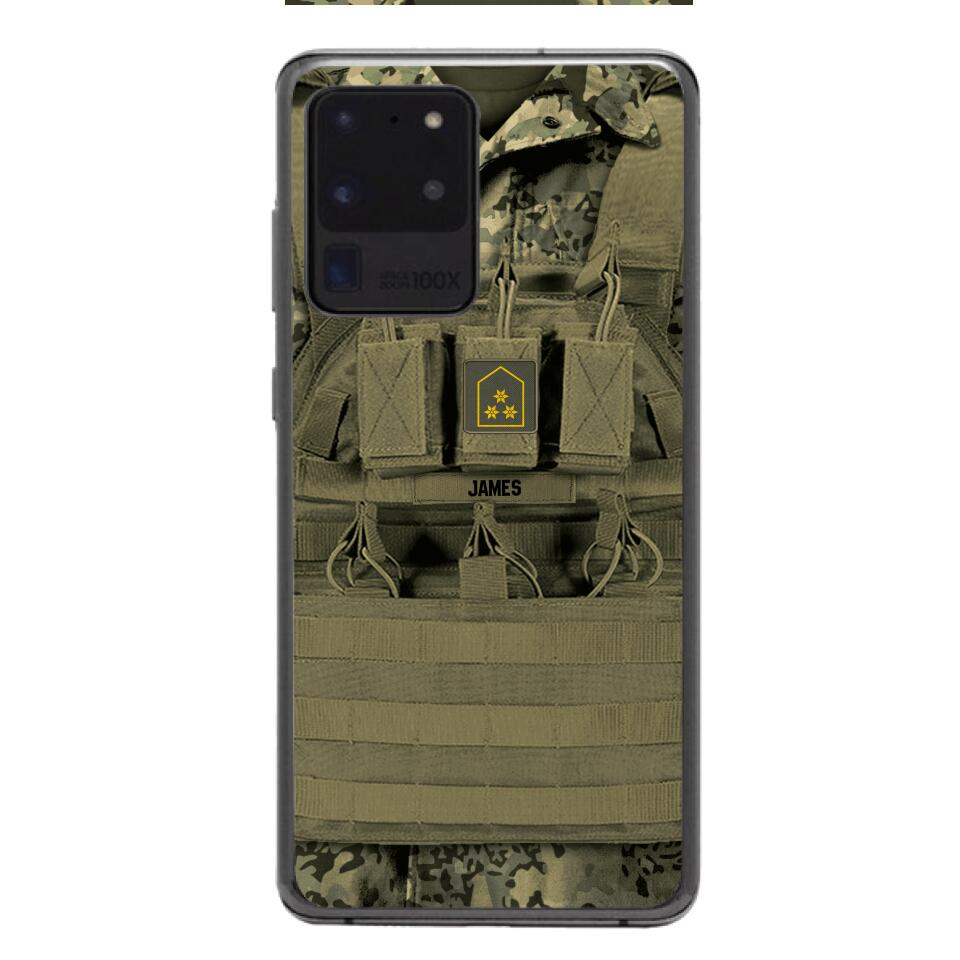 Personalized Austrian Soldier Phone Case Printed 22APR-DT05