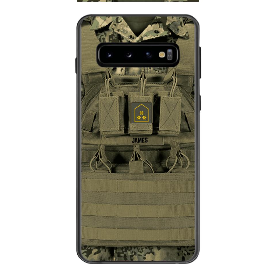 Personalized Austrian Soldier Phone Case Printed 22APR-DT05